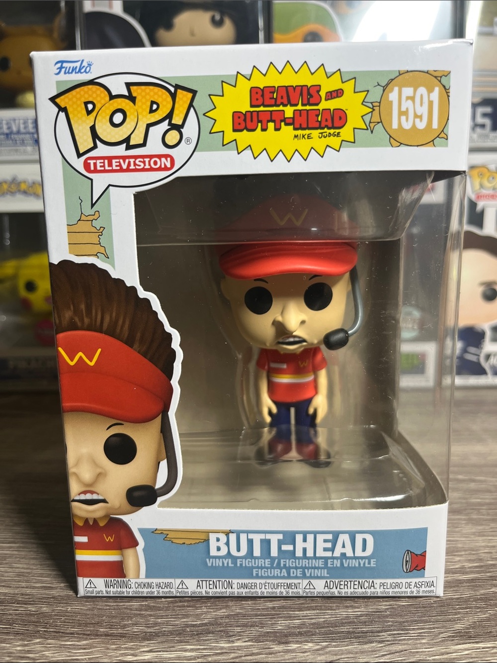 Funko Pop! Butt-Head in Red Visor and Yellow-Trim Shirt